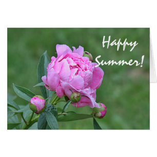 Sommarblommafoto Hälsningskort