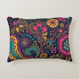 Sommarblommig Paisley Prydnadskudde