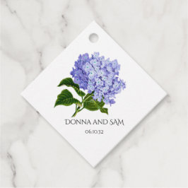 Sommarblommiga Hydrangea Bröllopspresent Tags Gåvor Etiketter
