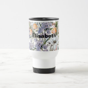 Sommarblommigt för botaniska pastellarter i färg resemugg