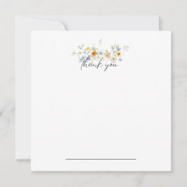 SommarBlommigt Tack Notecard Kort