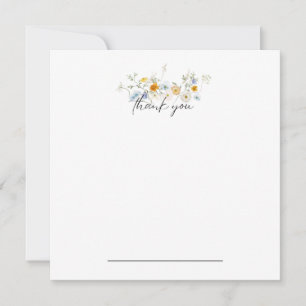 SommarBlommigt Tack Notecard Kort