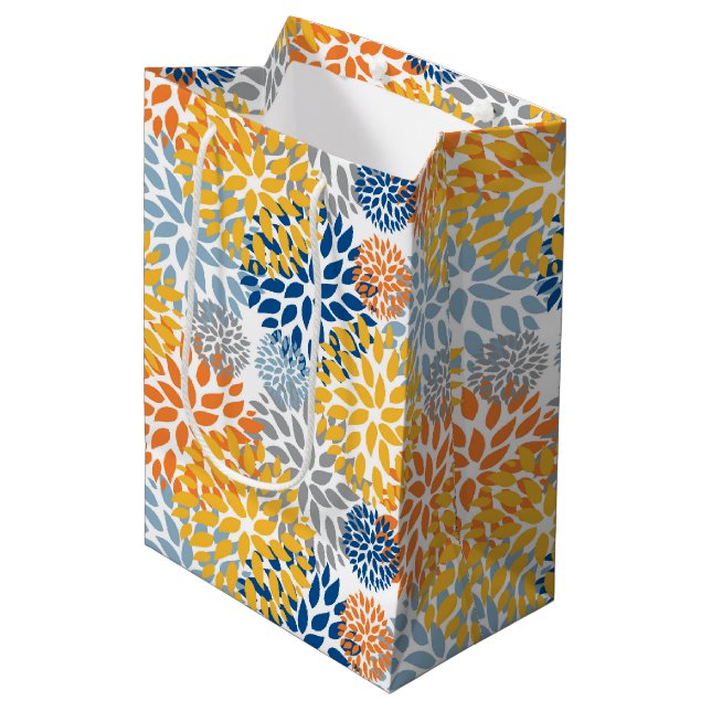 SommarBlommigtens Abstrakt Ljusa färger Mönster (Framsidan Vinklad)