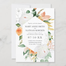 SommarBlommigtens Orange Geometric Botanical Bröll