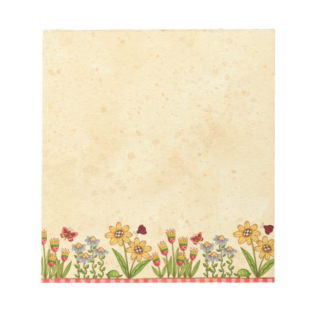 Sommarblommor Anteckningsblock (Framsida)