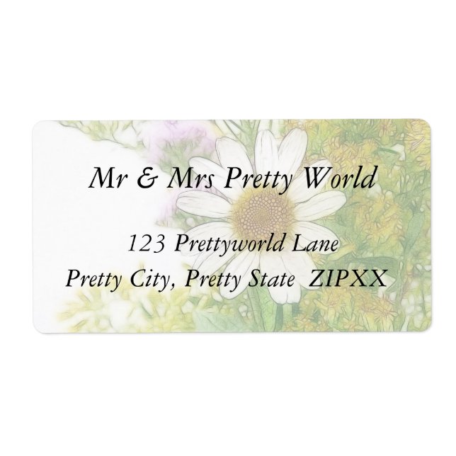 Sommarblommor Bouquet Fraktsedel (Framsidan)