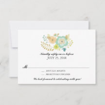 Sommarblommor | Bröllops RSVP