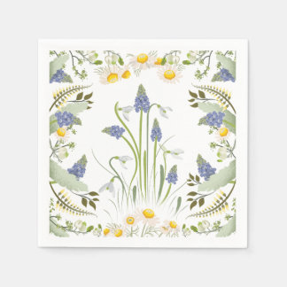 Sommarblommor Cocktailservett Pappersservett
