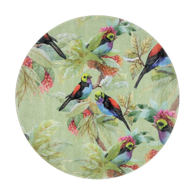 Sommarblommor Fåglar: Tropical Mönster (Framsidan)