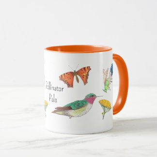 Sommarblommor Fjäril Bin Kolibri Mugg