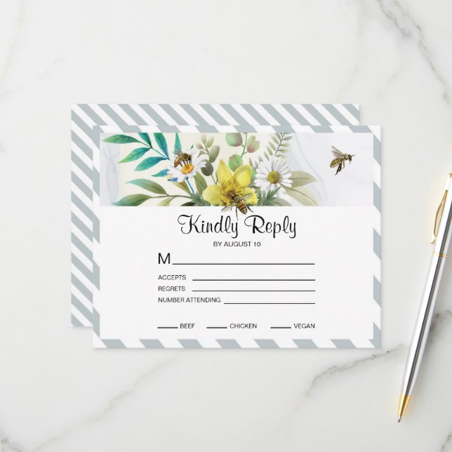 sommarblommor Golden Ram OSA Kort (Fram/Back In Situ)