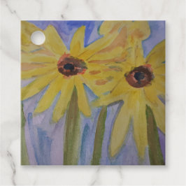 Sommarblommor, Gult Gåvor Etiketter