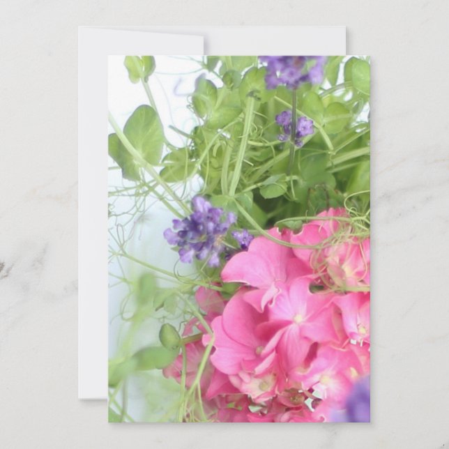 sommarblommor inbjudningar (Framsida)