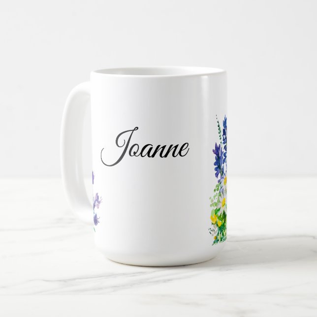Sommarblommor Kaffemugg (Framsida vänster)