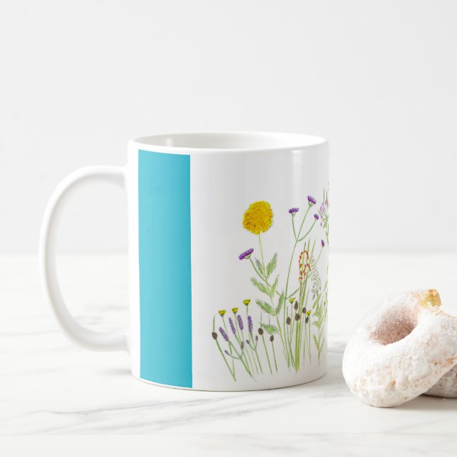 Sommarblommor Kaffemugg (Med munk)
