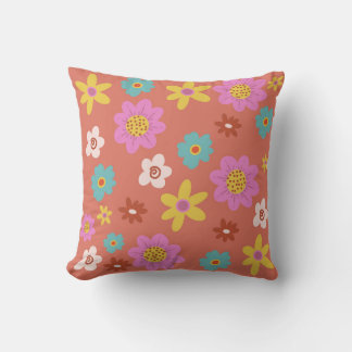 Sommarblommor Kudde