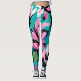Sommarblommor Leggings