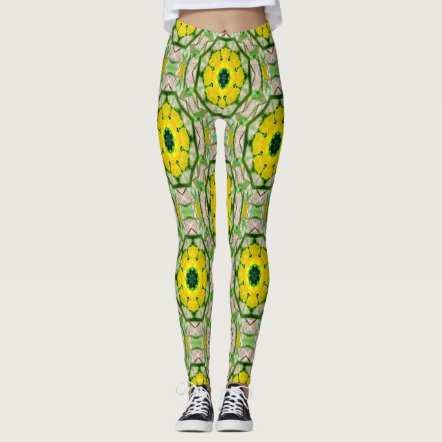 Sommarblommor.. Leggings (Framsida)