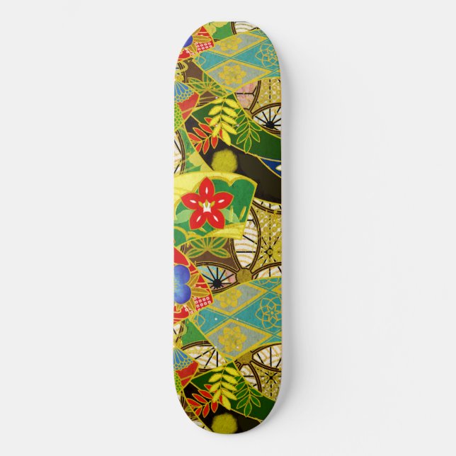Sommarblommor Mini Skateboard Bräda 18,5 Cm (Framsida)