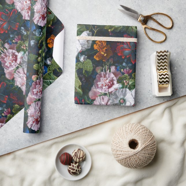 sommarblommor Mönster Presentpapper (Hantverk)