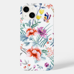 Sommarblommor och fjäril
