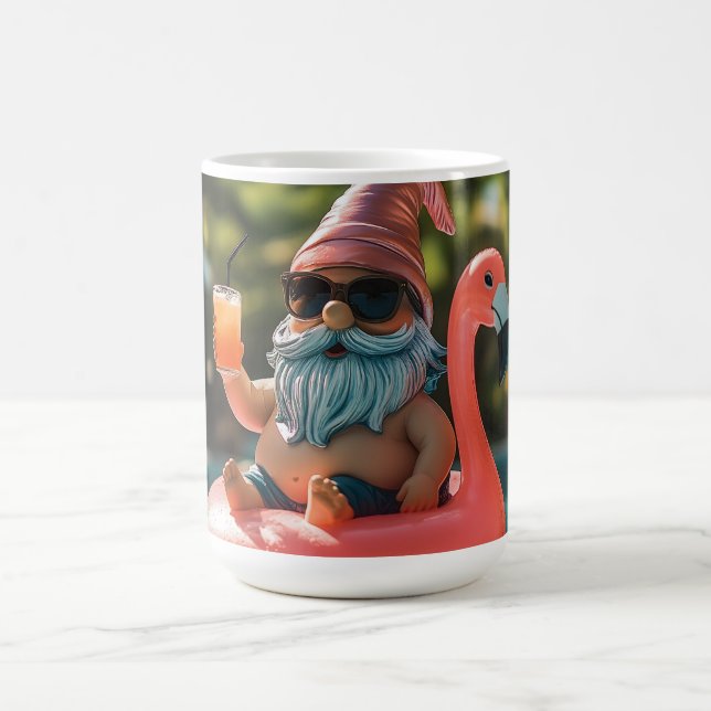 Sommarblommor på Flamingo-Flyt Kaffemugg (Center)
