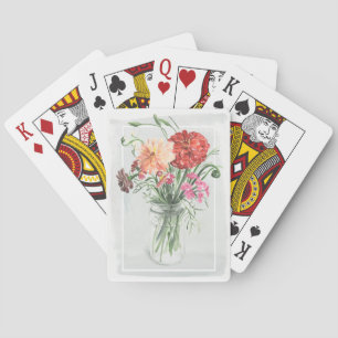 Sommarblommor - Pinks och Casinokort