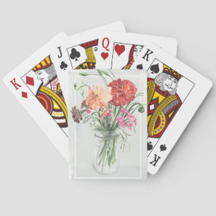 Sommarblommor - Pinks och Casinokort