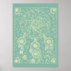 Sommarblommor Poster
