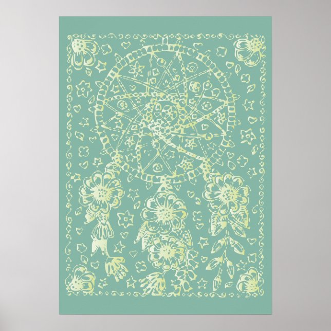 Sommarblommor Poster (Framsidan)