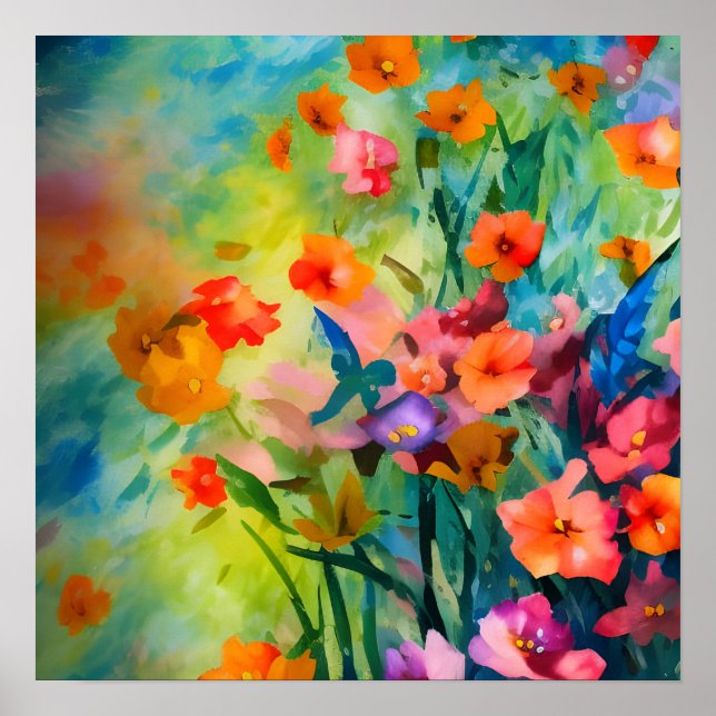 Sommarblommor Poster (Framsidan)