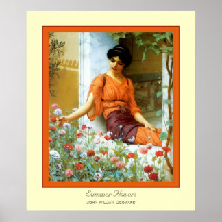 Sommarblommor Poster