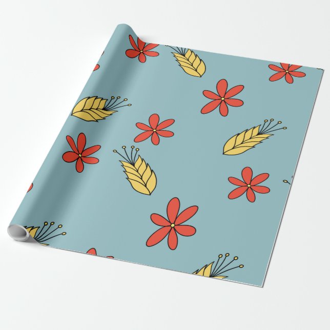Sommarblommor. Sommarromans Presentpapper (Utrullad)