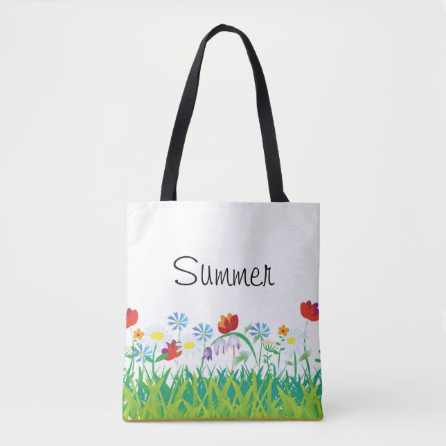 sommarblommor tygkasse (Framsida)