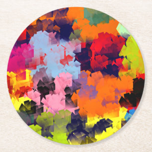 SOMMARBLOMMOR UNDERLÄGG PAPPER RUND
