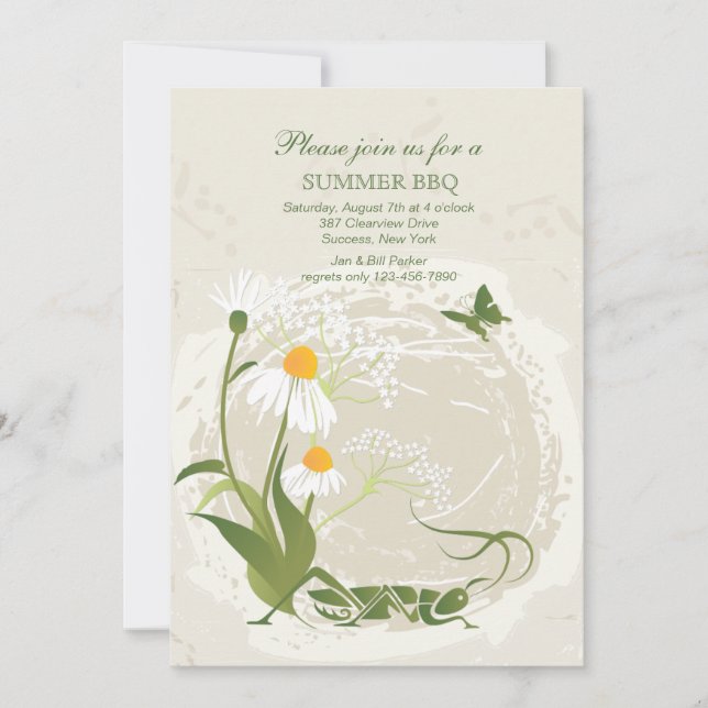 Sommarblommornas inbjudan (Framsida)