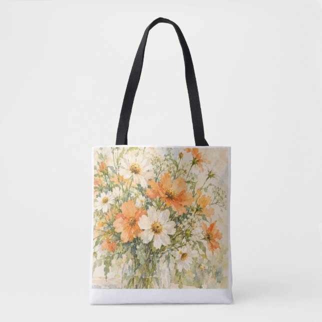 Sommarblommors färger tygkasse (Framsida)