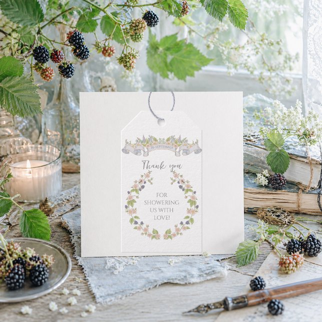 Sommarblomsterträdgård Presentetikett (Skapare uppladdad)
