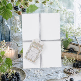 Sommarblomsterträdgård Presentetikett