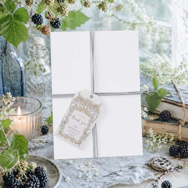 Sommarblomsterträdgård Presentetikett (Skapare uppladdad)