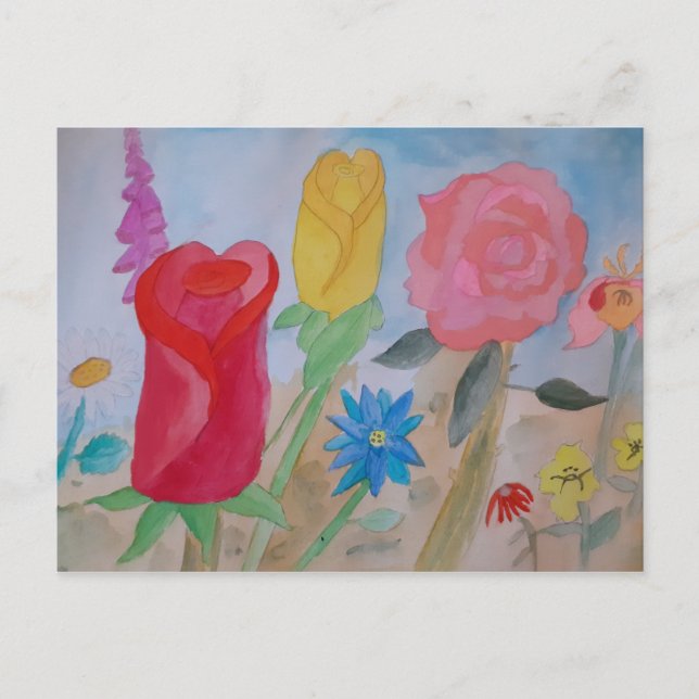 SommarBlomsterträdgård Vykort (Framsida)