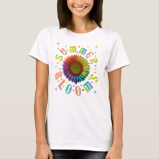 Sommarblooms Helgdag T Shirt (Framsida)