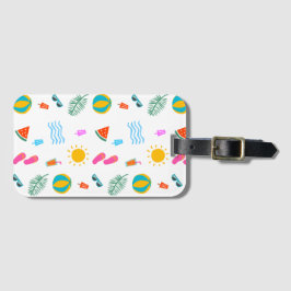 Sommarboeach Mönster Luggage Tag Bagagebricka
