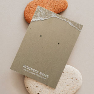 Sommarboeach Vatten & Sand Earring Visning Visitkort