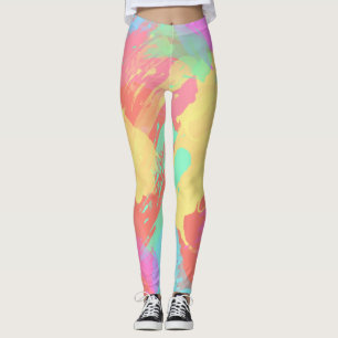 Sommarborstning vid orange av rosa gult leggings