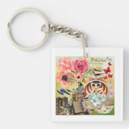 Sommarbosomdagen på Beach Acrylic Keychain