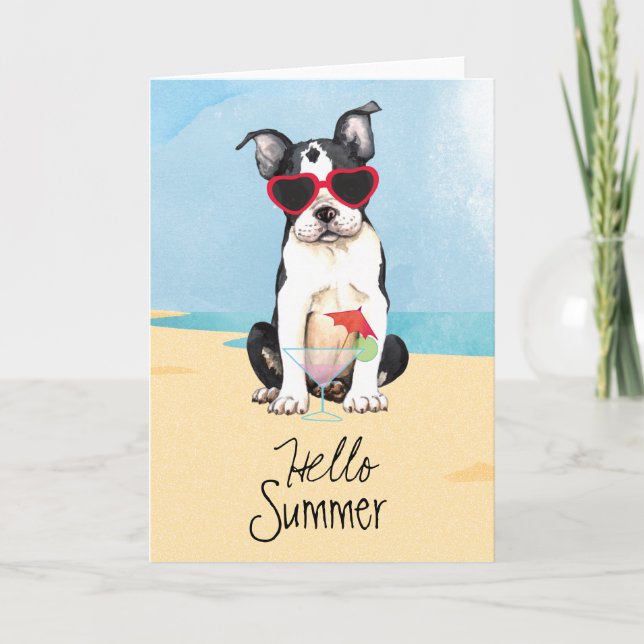 Sommarboston Terrier Kort (Framsida)