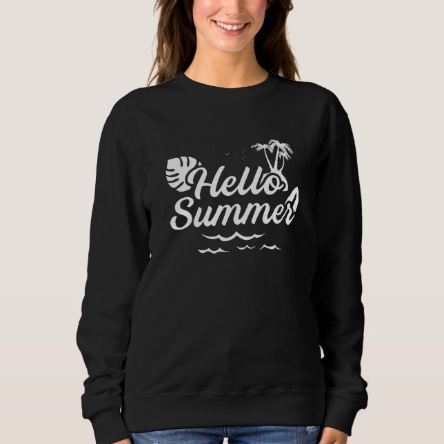 Sommarbovacation Surfa Sea Coola Sol Funny Gift T Shirt (Framsida)