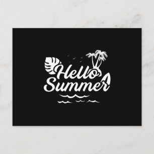 Sommarbovacation Surfa Sea Coola Sol Funny Gift Vykort