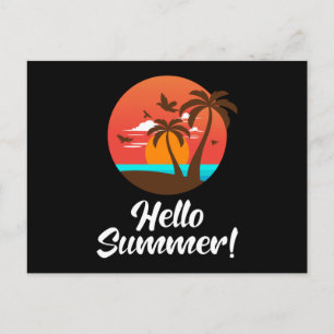 Sommarbovacation Surfa Sea Coola Sol Funny Gift Vykort